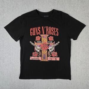 GUNS N' ROSES Graphic T Shirt Size Medium 1988 Tour Appetite for Destruction